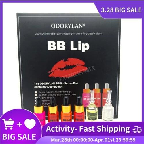 BB Lips Serum 4 Color Lip Permanent Makeup BB Lips Micropigmentacion BB Cream Glow Ampoule For Nano Microneedle MTS Treatment