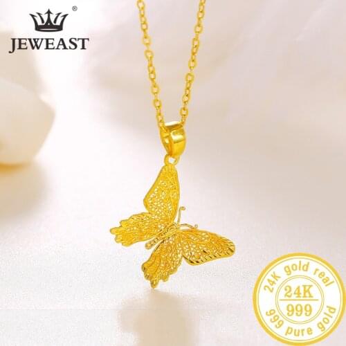BTSS 24K Pure Gold Pendant Real AU 999 Solid Gold Charm Beautiful Trendy Classic Party Fine Jewelry Hot Sell New 2020