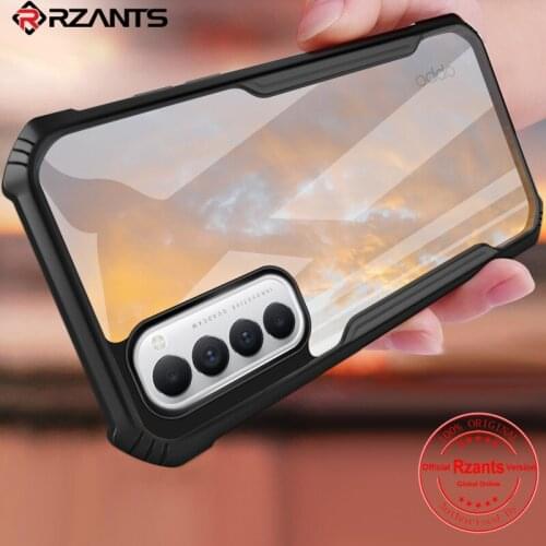 Rzants For OPPO Reno 4 Pro 4G Reno 4 Case Hard [Blade] Shockproof Slim Crystal Clear Cover funda Casing