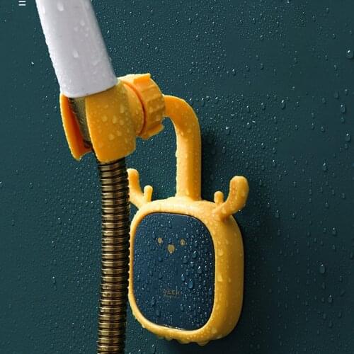 Shower Head Holder Free Punch Adjustable Self-Adhesive Showerhead Bracket Wall Mount Bathroom Universal