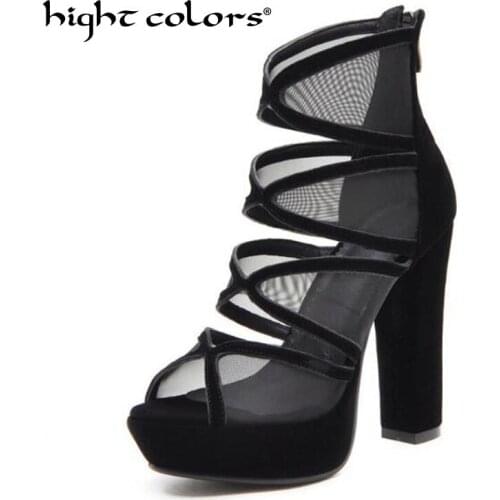Hight Colors Women's Shoes With A Strap