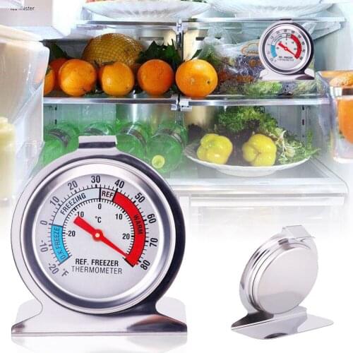Classic Refrigerator/Electric Oven Thermometer Kitchen Practical Gadgets Stainless Steel Thermometer Device