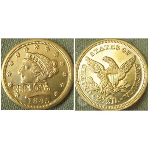 2.5 Liberty Gold 1845-O copy coins