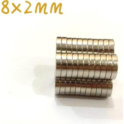 50/100pcs 8x2 Round Disc Magnets 8*2 Rare Earth Magnet Strong Magnetic Magnetite Super Magnets
