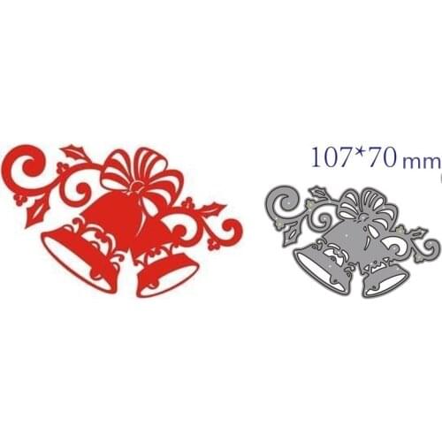 Metal cutting dies cut die mold Christmas bells decoration Scrapbook paper craft knife mould blade punch stencils dies