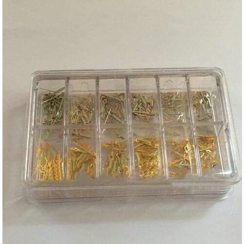 120PCS 2035 Quartz Watch Hands Kit Stainless steel Hour Minute Second Pointer Movement Watch Accessories with Box