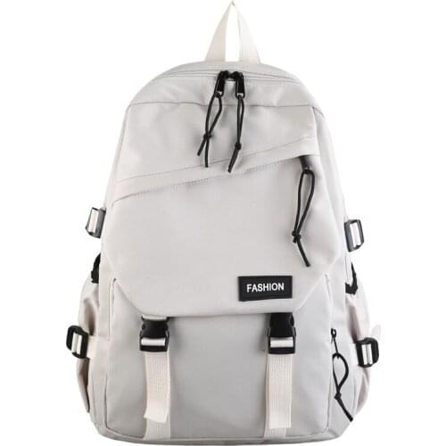 The New Two-shoulder Bag Female Ins Style Student Bag Simple Fashion Trend Backpack Canvas bags for women