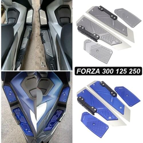 Motorcycle CNC Footrest Footpad Pedal Plate Parts For Honda Forza300 MF13 FORZA 300 125 250 2018 2019 2020