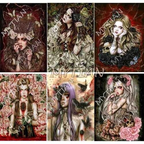 Full drill resin Elf girl butterfly room decor Embroidery Pattern diamond 5D DIY paintings 3D Cross stitch mosaic wall stickers