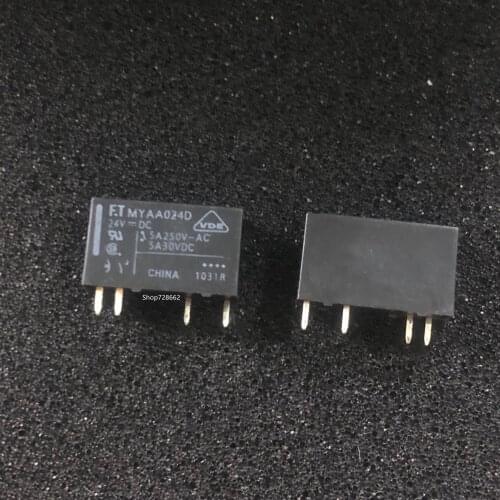 5/10PCS New Relay MYAA024D MYAA024 5A 24V DIP4 24VDC FTR-MYAA024D