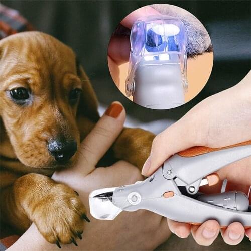 LED Light Dog Nail Clipper Cutter Pet Claw Scissors For Cat Dog Cuticle Clippers Professional Nail Clipper For Dogs Pet Products