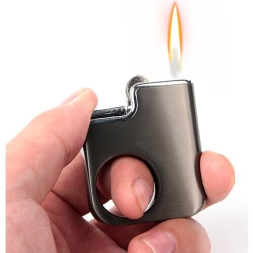 Creative Knuckles Playing Flint Lighter Free Fire Grinding Wheel Torch Unusual Lighter Turbo Butane Gas Lighter Gadgets For Men