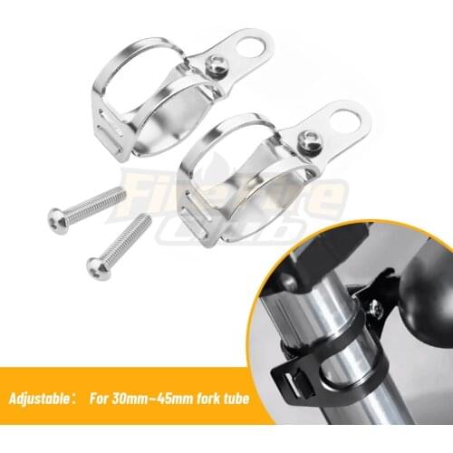 Universal Motorcycle Turn Signal Light Relocation Fork Clamps Mount Light Holder lamp mount Bracket 2 pcs Lamp Brackets