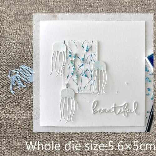 New Design Craft Metal Cutting Die cut dies 2pcs cute Jellyfish scrapbooking Album Paper Card Craft Embossing die cuts