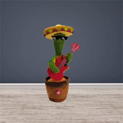 Funny Dancing Cactus Toys Children Early Education Speak Toy Singing Dancing Cactus Toy Dancer Lovely Electronic Plush Toys