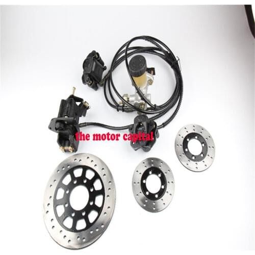 Go kart part Hydraulic Disc Brake Calipers Pad System 125cc Quad Dirt Bike Dune Buggy Go Kart with plate