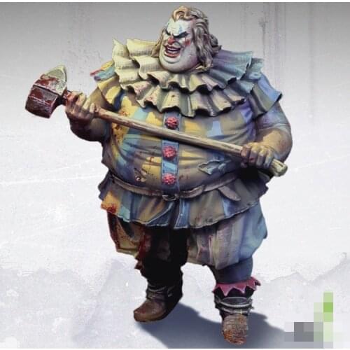 1/32 54mm Resin Model figure GK ISHMAEL HOLDSWORTH THE CLOWN Circus clown Unassembled and unpainted kit