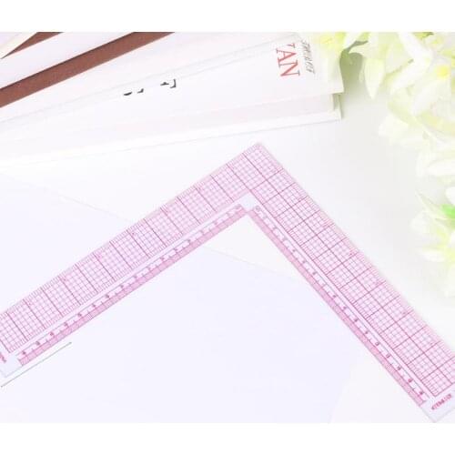 1PC Sewing Patchwork Quilting Ruler 90 Degree L Shape DIY Patchwork Cloth Cutting Scale Rule Drawing Measuring Tools