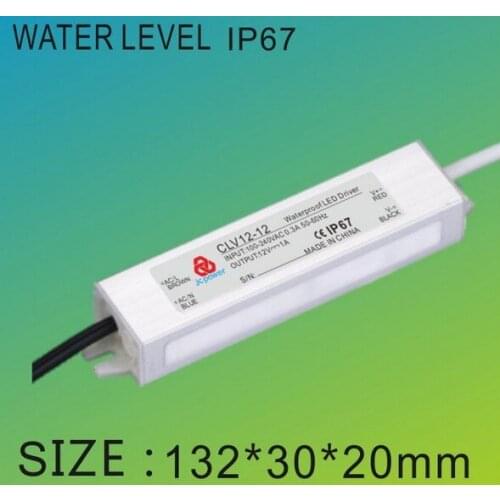 10pcs 12w 36V DC 330ma Led driver transformer led strip power supply drivers waterproof Level IP67 register mail