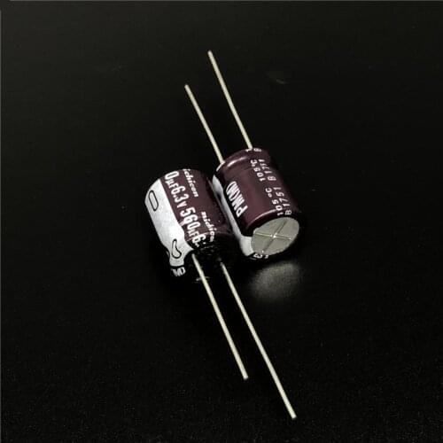10pcs 560uF 6.3V NICHICON PM Series 10x13mm 6.3V560uF Super Low Impedance Long Life Aluminum Electrolytic capacitor