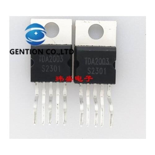 10PCS TDA2003 TDA2003A the TO-220 audio power amplifier in stock 100% new and original