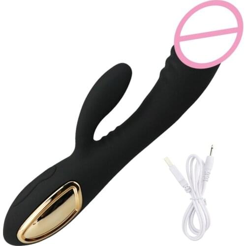 10 Speed Women Rabbit G-Spot Vibrator USB Rechargeable Stimulator Waterproof Dual Motor Dildo Massage Stick Sex Toys