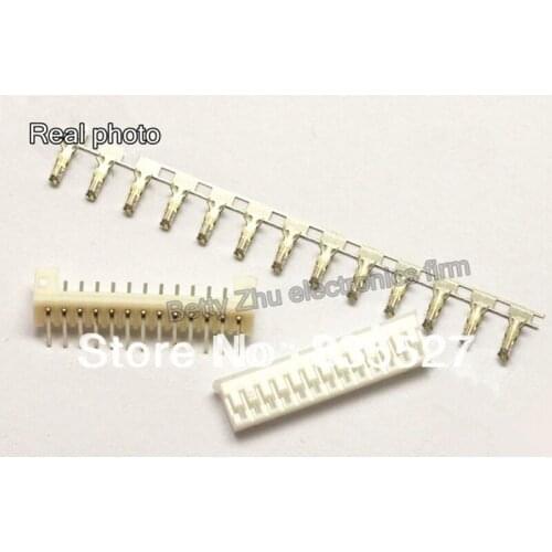 100pcs/lot PH2.0-13P 13PIN terminal block 2.0MM pitch connector : plug + plastic bending needle socket + terminal