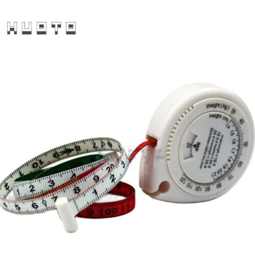 28pcs/lot 0-150cm Accurate health BMI Calculator BMI body measure tape waist measure tape body mass tape