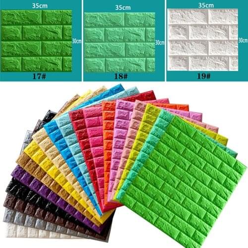 3D Brick Wall Stickers DIY Waterproof Self-Adhesive Wallpaper Home Decor Corner Line Wallpaper For Living Wall Sticker For Kids