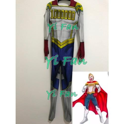 3D Print Togata Mirio My Hero Anime Cosplay Costume Spandex Superhero Costume Zentai Bodysuit for Adult/Kids Hot Sale