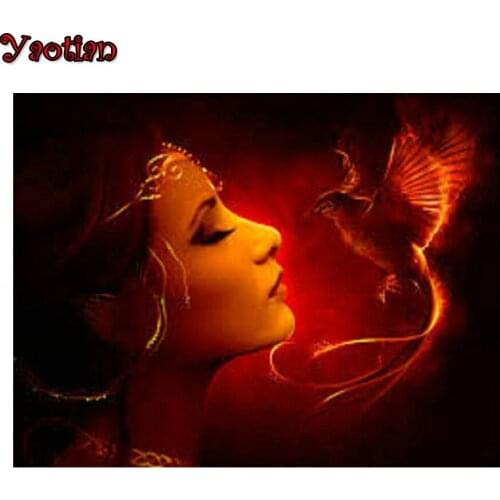 5D DIY Diamond Painting Beauty and Phoenix cross stitch mosaic full square/round diamond embroidery rhinestone puzzle picture