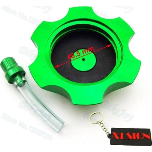 Aluminum CNC Gas Fuel Tank Cap Cover Green W Vent Valve for 50cc-160cc Dirt Pit Bike ATV Quad Buggy Go Kart Moped Motocross