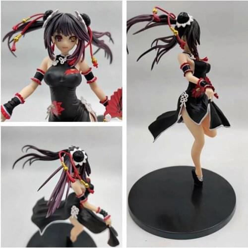 Anime Figures Date A Live Cheongsam Standing Tokisaki Kurumi Tokisaki Kakuzo Beautiful Girl Boxed Figures Anime sexy girl