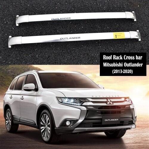 Stainless steel Roof Rack For Mitsubishi Outlander 2013-2021 Rails Bar Luggage Carrier Bars top Cross bar Rack Rail Boxes