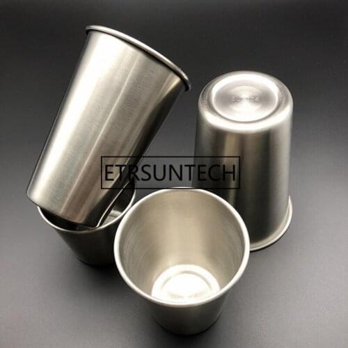 100pcs 304Stainless Steel Bar Cups and Mugs Bar Party Coffee Wine Cocktail Outdoor Protable Drinking Tool