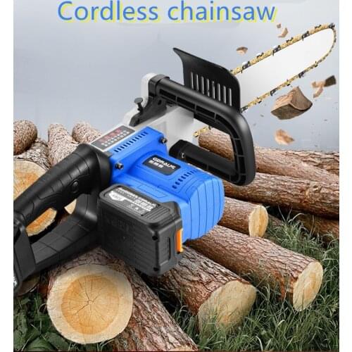 Cordless chainsaw brushless motor power tools 42V lithium ion cordless chainsaw garden power tools