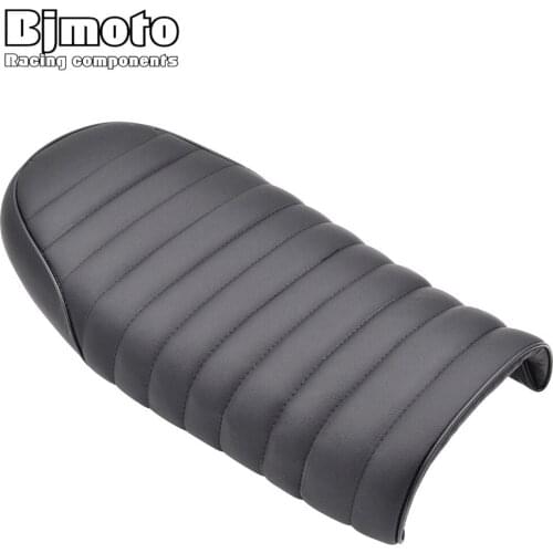 BJMOTO Brat Long-Flat Cafe Racer Seat Retro Locomotive Refit Motorcycle Seat Leatherette Waterproof Hump Seats Cover