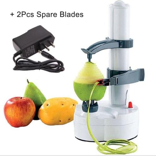 Electric Spiral Apple Peeler Slicer Automatic Fruit Vegetables Peeler Potato Peeling Machine Multifunction Kitchen Tools