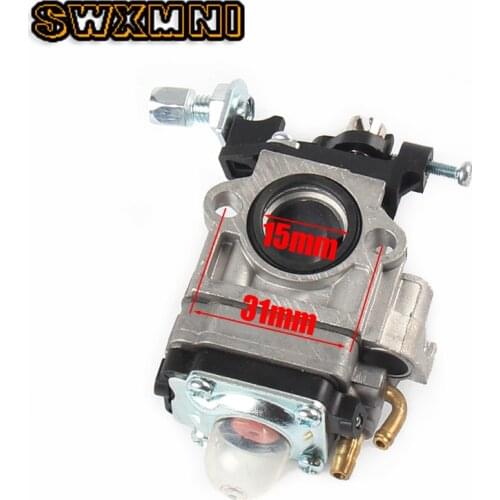 High quality 15mm Carburetor Kit For Brushcutter 43cc 49cc 52cc Strimmer Cutter Chainsaw Carb Tool