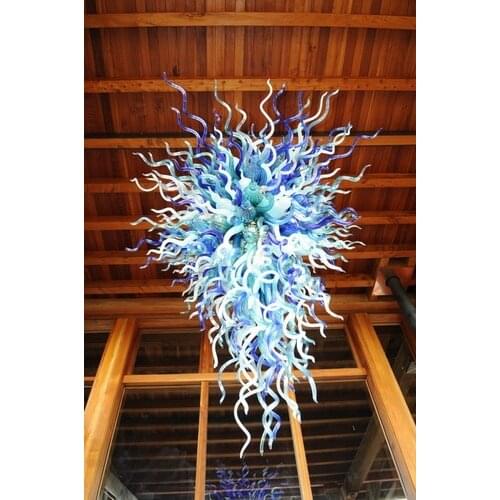 Nordic Chihuly Style Crystals Indoor Hotel Living Room Decoration Chandelier Lighting Blown Modern Chandeliers for Home Decor