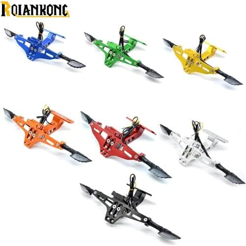 Motorcycle License Plate Bracket Licence Plate Holder Frame Number Plate For Kawasaki Ninja 650R ER-6F ER-6N ZX10R ZX11 ZX1400