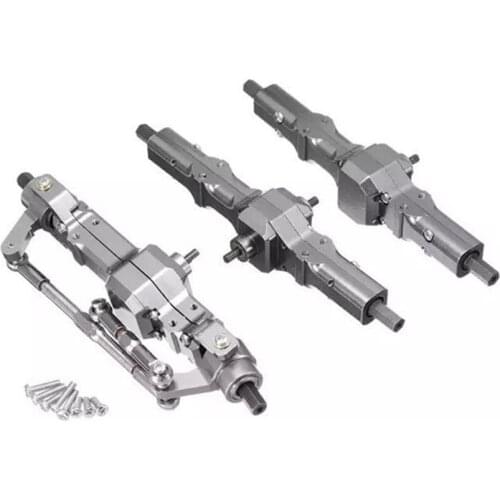 Metal Front / Rear Bridge Axle Gear Box for WPL C14 C24 B14 B24 B16 B36 1/16 RC Car Truck Rock Crawler Trucks RC Car Parts