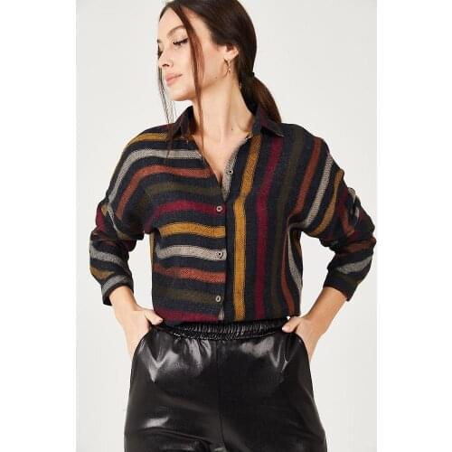 MissVanillaStore Women's Striped Shirts