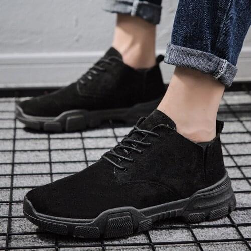 2019 Men Shoes fashion Warm fur Loafers Breathable Autumn lace up comfortable Casual Shoes Outdoor Men Sneakers botas mujer