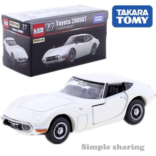 Takara Tomy Tomica Premium No. 27 Toyota 2000GT Model Kit Collectibles Diecast Miniature CAR Toy 1/59 Hot Pop
