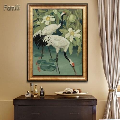 Wall Art Pictures Canvas painting Home Decor Modern Animal Peacock Modern Vintage Prints Blue Peacock on canvas no frame