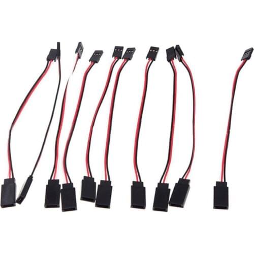 2020 New Drop Shop. 10Pcs 150-500mm Servo Extension Lead Wire Cable for RC Futaba JR Male to Female Model Airplane Accessories