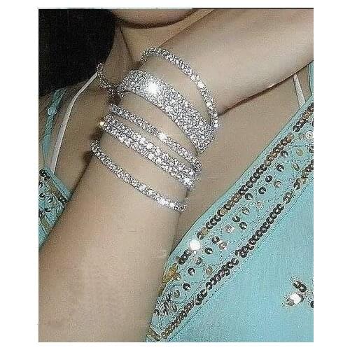 Wholesale 60Pcs Single One Row Wedding Bridal Rhinestone Jewelry Bracelet,Bling Bling Girls Party Bracelet Wear