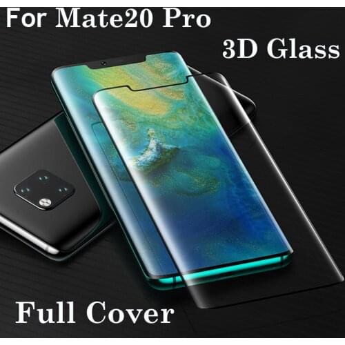 Full Covered Tempered Glass for Huawei Mate 20 Pro 3D Curved Edge Protective Glass Film for Huawei Mate20 Lite Screen Protector