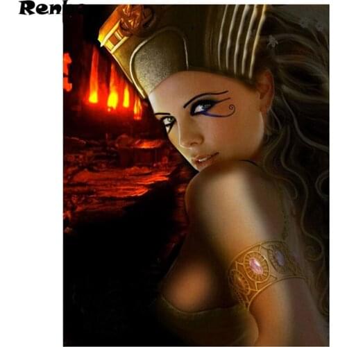 Christmas decorations for home Diamond Embroidery Egyptian women Diamond Painting Stitch Cross 5D Diamond Mosaic Needlework DIY